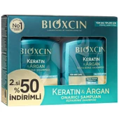 Bioxcin Keratin Ve Argan Onarıcı Şampuan 300 ml 2 li Avantaj Paket - 1