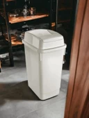 SarfMaLL İçeri Açılan Kapaklı Çift Kapak Çöp Kovası (2 LT) - 1