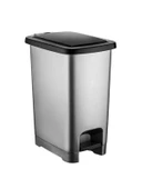 SarFMaLL Pedallı Plastik Çöp Kovası Siyah Kapaklı 40 LT - 1