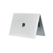 Apple Macbook Air 15inç M2 2023 A2941 Kılıf Simli Ön Arka Kapak - 2