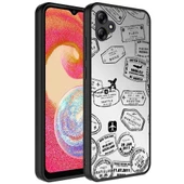 Samsung Galaxy A04E Kılıf Aynalı Desenli Kamera Korumalı Parlak Mirror Kapak - 7