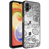 Samsung Galaxy A04 Kılıf Aynalı Desenli Kamera Korumalı Parlak Mirror Kapak - 7