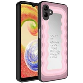 Samsung Galaxy A04 Kılıf Aynalı Desenli Kamera Korumalı Parlak Mirror Kapak - 9