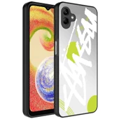 Samsung Galaxy A04 Kılıf Aynalı Desenli Kamera Korumalı Parlak Mirror Kapak - 5
