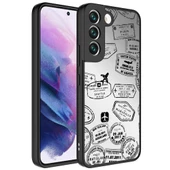 Samsung Galaxy S21 FE Kılıf Aynalı Desenli Kamera Korumalı Parlak Mirror Kapak - 7