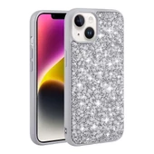 Apple iPhone 14 Plus Kılıf Parlak Taşlı Tasarım Stone Linea Kapak - 6