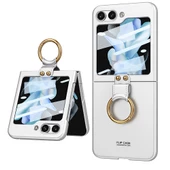 Samsung Galaxy Z Flip 5 Kılıf Flip Ring Kıpta Kapak - 9