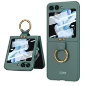 Samsung Galaxy Z Flip 5 Kılıf Flip Ring Kıpta Kapak - 10