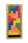 Eğitici Ahşap Blok Tetris Zeka Oyunu - 1