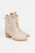 Kadın Kısa Topuklu Kovboy Bot Süet Bilek Boy Cowgirl Bot - 2