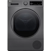 Lg  RH80T2SP7RM Isı Pompalı Kurutucu, 8kg Kapasiteli, A++, Koyu Gümüş Renk - 1