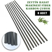Zeytin Hasat Makinesı Karbon Fiber Çubuk  5 mm Düz 8 Adet - 1