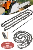 Germany Style 36 DİŞ 3,25 Benzinli Testere Zinciri 1 Litre Zincir Yağı ve 50 cm Pala Eğe Hediyeli - 3