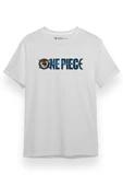 One Piece 2023 logo Beyaz Kısa kol Erkek Tshirt thumbnail 1