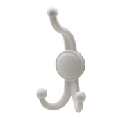 Karataş Askılık Portmanto Vestiyer Banyo Dolap Elbise Askısı Sert Plastik Beyaz Askı Elemanı 10 ADET - 4