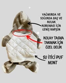 Kamuflaj Comfy Puf Köpek Mont Tulum Takım, Köpek Ceket Takım - 7