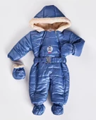 KIZ BEBEK KEMERLİ İÇİ KÜRKLÜ ÇİFT FERMUARLI PATİKLİ ELDİVENLİ ASTRONOT MONT TULUM - 1