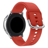 Huawei Watch GT4 41mm / Üniversal-Garmin-Mibro-Vivo Akıllı Saat 18mm Kordon Silikon Bileklik Kopçaklı Kordon BHR - 6
