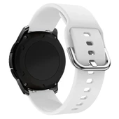 Huawei Watch GT4 41mm / Üniversal-Garmin-Mibro-Vivo Akıllı Saat 18mm Kordon Silikon Bileklik Kopçaklı Kordon BHR - 1