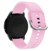Huawei Watch GT4 41mm / Üniversal-Garmin-Mibro-Vivo Akıllı Saat 18mm Kordon Silikon Bileklik Kopçaklı Kordon BHR - 11