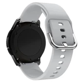 Huawei Watch GT4 41mm / Üniversal-Garmin-Mibro-Vivo Akıllı Saat 18mm Kordon Silikon Bileklik Kopçaklı Kordon BHR - 2