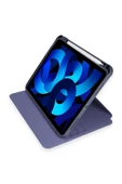 İpad Pro 12,9 İnç Uyumlu Kılıf Katlanır Kalem Bölmeli Standlı Uyku Modlu Akıllı Kapak - 11