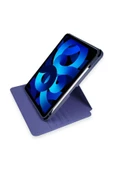İpad Pro 12,9 İnç Uyumlu Kılıf Katlanır Kalem Bölmeli Standlı Uyku Modlu Akıllı Kapak - 12