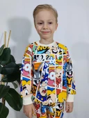 ERKEK ÇOCUK SONİC ÖRÜMCEK ADAM MINECRAFT LEGO MİCKEY 3 İPLİK TAKIM - 10