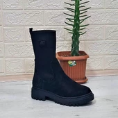 M.P 2746 Siyah Süet Bilekten Lastikli 27cm Bayan Bot - 10