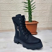 M.P One 3147 Siyah İçi Tüylü Kürklü Fermuarlı Kız Çocuk Bot - 8