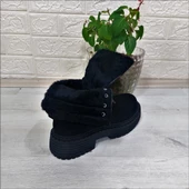 Pierre Cardin 52418 Siyah Süet İçi Kürklü Kaymaz Bayan Bot - 7