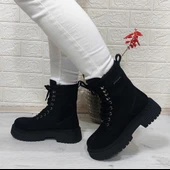 Pierre Cardin 52418 Siyah Süet İçi Kürklü Kaymaz Bayan Bot - 5
