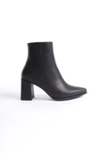 Kairobi Siyah Mat Kalın Topuklu Bot thumbnail 4