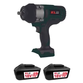 Klpro KLSS18BHX-80 18V/8.0Ah. 800Nm Kömürsüz Çift Akülü Şarjlı Somun Sıkma/Sökme Makinesi thumbnail 1