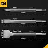 Cat Da03903 Sds Plus 3 Parça Profesyonel Murç/Keski Kırıcı Uç Seti - 3