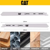 Cat Da07005 228Mm 2 Parça Profesyonel Metal/Çivili Ahşap Kesme Tilki Kuyruğu Testere Ucu - 2