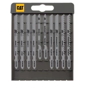 CAT DA06902 10 Parça Profesyonel Ahşap Hassas/Kaba/Düz/Kavisli Kesim Dekupaj Testere Ucu - 1