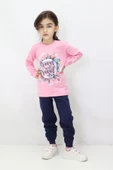 Kız Çocuk Baskılı Pijama Takımı - 4