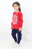 Kız Çocuk Baskılı Pijama Takımı - 12