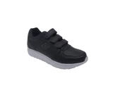 Parley 918 Kadın Siyah Kalın Taban Cırtlı Günlük Kullanım Spor Ayakkabı thumbnail 4