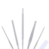 BUFFER® 6 Parça Paslanmaz Çelik Kulak Balmumu Toplayıcı Çıkarıcı Temizleyici Bakımı Çubuk Seti - 9