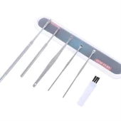 BUFFER® 6 Parça Paslanmaz Çelik Kulak Balmumu Toplayıcı Çıkarıcı Temizleyici Bakımı Çubuk Seti - 10