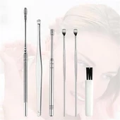 BUFFER® 6 Parça Paslanmaz Çelik Kulak Balmumu Toplayıcı Çıkarıcı Temizleyici Bakımı Çubuk Seti - 4