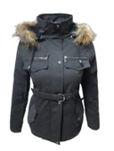 Tmberline Tb3435 Kadın Gabardin Kapüşonu Kürklü Kısa Boy Mont - 1