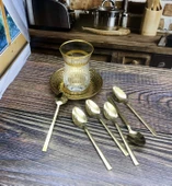 Yeni Trend İnci Gold 6'lı Çay Kaşık - 1