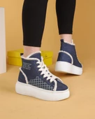 Lisa Keten Mavi Renkli Günlük Kadın Bot - 5