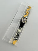 Swatch Baiser D'Antan 35mm Silikon Kordon 1992 Vintage Kol Saati (S-001) thumbnail 4