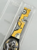 Swatch Baiser D'Antan 35mm Silikon Kordon 1992 Vintage Kol Saati (S-001) thumbnail 6