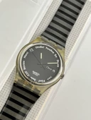 Swatch Gutenberg 35mm Silikon Kordon 1992 Vintage Kol Saati (S-010) thumbnail 4