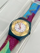 Swatch Palco 35mm Silikon Kordon 1992 Vintage Kol Saati (S-002) thumbnail 5